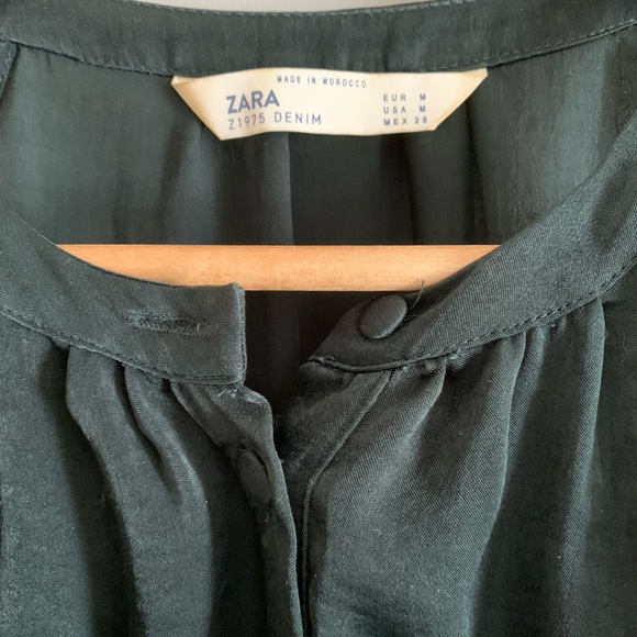 Zara button up satin dress - Picture 2 of 5